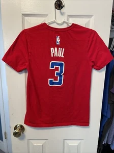 Chris Paul Shirt Los Angeles Clippers Basketball Adidas Boys Red Large 14/16 - Picture 1 of 2