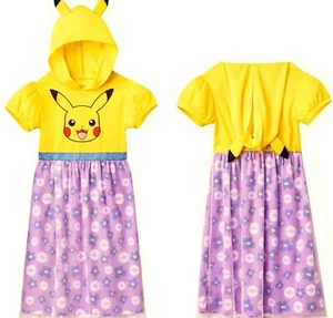 Nuevo PIKACHU Fantasía Camisón con Capucha Niñas 8 10 POKEMON Disfraz Pijama Brillante - Imagen 1 de 5