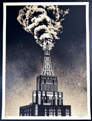 A - Shepard Fairey - Obey Giant - Oil and Gas Building - 2014 - # 409/450 - Image 1 of 3