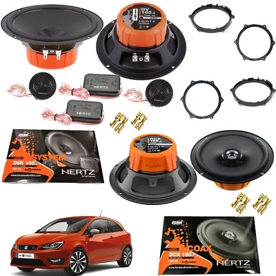 Kit 6 Casse Altoparlanti HERTZ Seat Ibiza 6J dal 2008 ANT+POST Dsk165.3+Dcx165.3