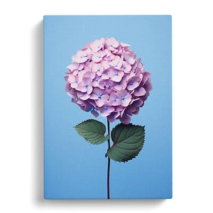 Hydrangea Minimalism No.2 Canvas Wall Art Print Framed Picture Decor Living Room - Picture 1 of 4