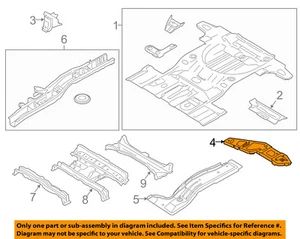 FORD OEM REAR BODY-Floor Extension Left DT4Z7811253A - Picture 1 of 2