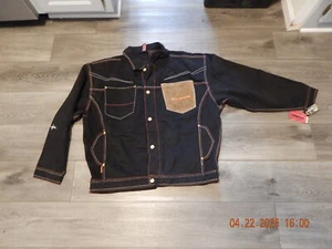Chaqueta Denim Vintage Y2K Platino Fubu Fat Albert Hebilla Trasera XL Hip Hop Nueva Con Etiquetas - Imagen 1 de 4