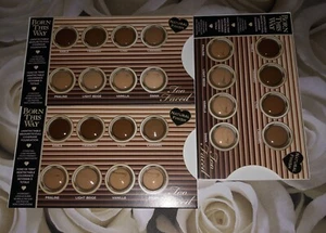 3X TOO FACED BORN THIS WAY Hydrating Foundation 8-Shade Sample Cards - Picture 1 of 11