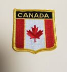 Vintage Canadian Red Maple Leaf Patch Badge Canada Flag Emblem Insignia Shield