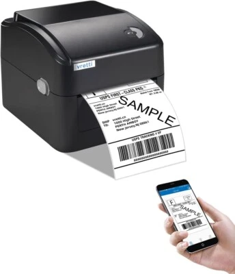 VRETTI Bluetooth Thermal Label Printer - Wireless Shipping Label Printer - Image 1 of 4
