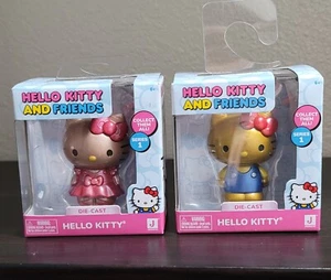 Die-Cast Metal Metalfigs Lot Sanrio Hello Kitty & Friends Pink & Gold Set - Picture 1 of 4