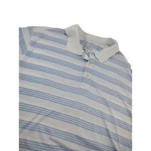 Polo Nike Golf Para Hombre Blanco-Azul Rayas XL, Manga Corta, Rendimiento Tour, - Imagen 1 de 8