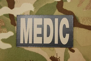 Infrared Combat MEDIC Patch USMC Hospital Corpsman USAF US Army Line Medic Doc - Picture 1 of 2