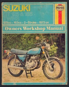 Libro manual de servicio Suzuki GT185 GT125 (73-76) Haynes GT 185 125 Ram-Air FK37 - Imagen 1 de 10