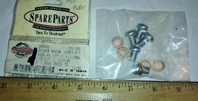 Fork Slider Drain Screws Harley-Davidson Part #45850-77, FL 77-84, FLT FXWG - Image 1 of 4