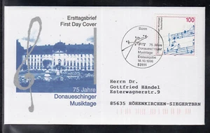 BRD 1996 FDC/Brief rs. Beschr.  - 75 Jahre Donaueschinger Musiktage - Picture 1 of 2