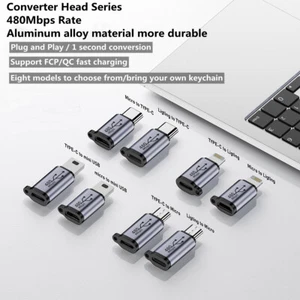 480MB Micro USB auf Mini USB Adapter Typ-C Buchse auf Mini USB Stecker Konverter - Bild 1 von 20