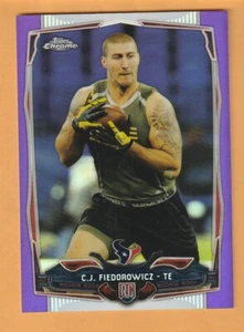 C.J. Fiedorowicz Houston Texans 2014 Topps Chrome Purple Refractor #131 Iowa 11H - Picture 1 of 2
