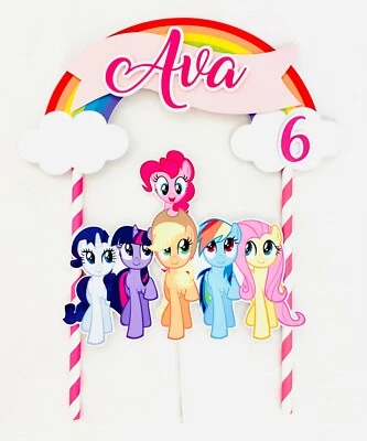Topper de pastel personalizado My Little Pony  Foto 1 de 3