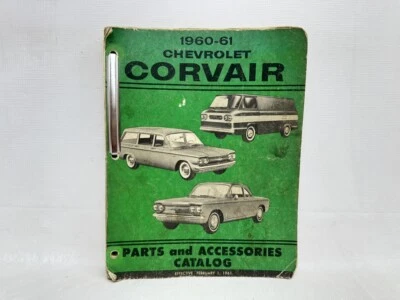 1960-1961 Chevrolet Corvair catálogo de peças e acessórios ORIGINAIS com revisões - Imagem 1 de 4