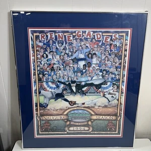 Hudson Valley Renegades Inaugural Season  Framed Poster Signed 1994 *Read Desc* - Picture 1 of 15