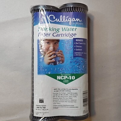 Culligan NCP-10 Replacement Carbon Water Filter (Pack Of 2) New Sealed - Image 1 of 4