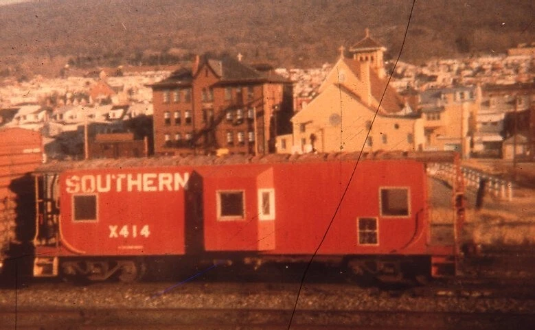 Sou Southern x414 lectura de furgón de cola, pa dupe diapositiva de ferrocarril Foto 1 de 1
