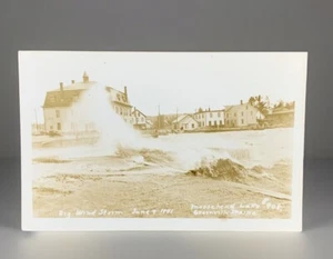 Big Wind Storm, June 1941, at Moosehead Lake,  Maine Real Photo Postcard RPPC - Picture 1 of 4