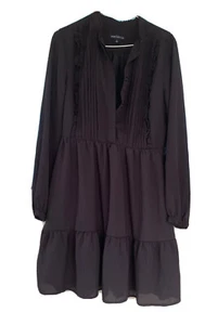 J. Crew Mercantile Tiered Dress Plum Purple - Picture 1 of 3