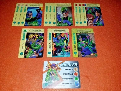 Marvel OVERPOWER Riddler PLAYER SET char12 sp Master Misdirection Prince Puzzles - Image 1 of 4