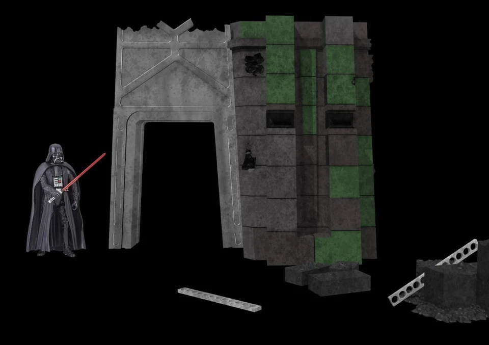 Diorama de ruinas del castillo de Maz Kanata para figuras de 3,75 pulgadas (1:18) Foto 1 de 2