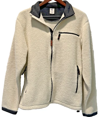 Chaqueta atlética Old Navy "94" para hombre mediana lana polar 5 bolsillos cuello cremallera Foto 1 de 4