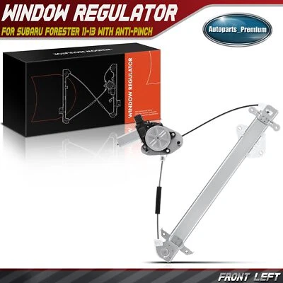 Power Window Regulator with Anti-Pinch for Subaru Forester 2011-2013 Front Left - Image 1 of 4