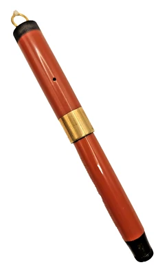 Parker Lucky Curve Lady Duofold Ringtop Fountain Pen Gold Nib Orange color - Image 1 of 4
