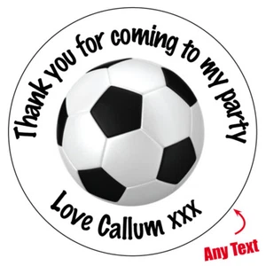 GLOSSY Personalised football Labels Stickers Birthday Party bag sweet cones 012 - Picture 1 of 3