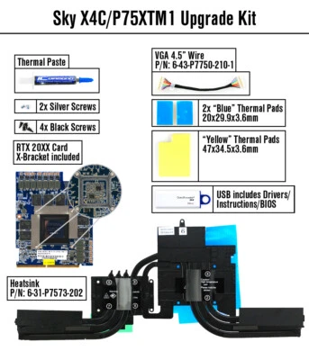 NVIDIA RTX 2070; N18E-G2; 8GG; MXM3.1; w/heatsink for P750TM1; NP9155; EON 15X - Image 1 of 3