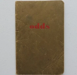 Odds 1947 The Player's Guide to Dice Poker Gambler's Pocket Guide J Brussel - Picture 1 of 5