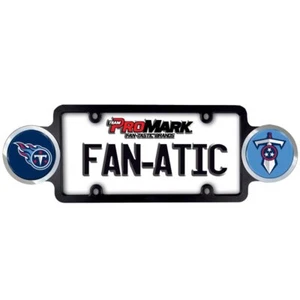 Tennessee Titans Automotive License Plate Frame with Team Badges - Picture 1 of 5