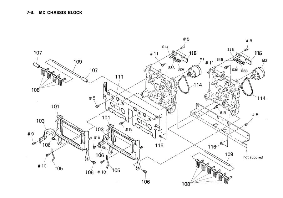 COM - ASWO Kit Courroies K7 + CD pour mini chaine Sony HCDH150 HCD-H150 HCDH500 HCD-H500