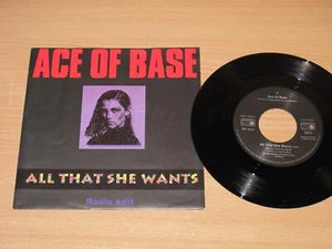 Ace of Base 7 " Single - All That She Wants / 1992 Eu Press IN Mint - Picture 1 of 2