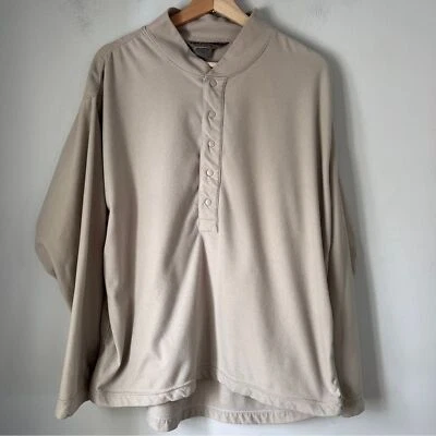 EMS Fleece Snap Top Pinnacle Performance Manga Longa Masculina Grande - Imagem 1 de 4