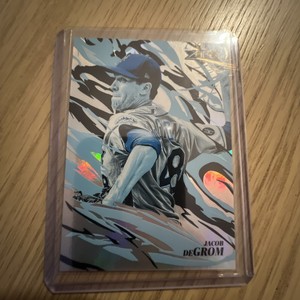 2019 Topps Fire Flame Throwers Blue Chip Jacob deGrom #FT-15