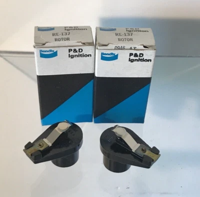 Juego de 2 rotores distribuidor AMC Jeep J2600 1966-1973 NOS Bendix Foto 1 de 4