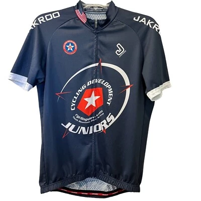 Camiseta masculina Jakroo ciclismo azul média juvenil desenvolvimento treino - Imagem 1 de 4
