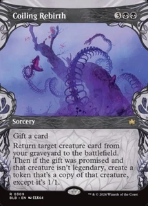 Coiling Rebirth (Showcase) Foil NM MTG Bloomburrow BLB BLC Magic - Picture 1 of 3