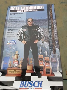 1996 Dale Earnhardt Sr Bush Beer True Champion Poster 16x25 3 available - Picture 1 of 1