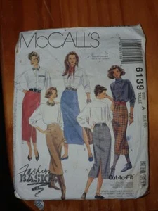 McCall's Sewing pattern No 6139 Skirts Size 6,8,10 Used - Foto 1 di 2