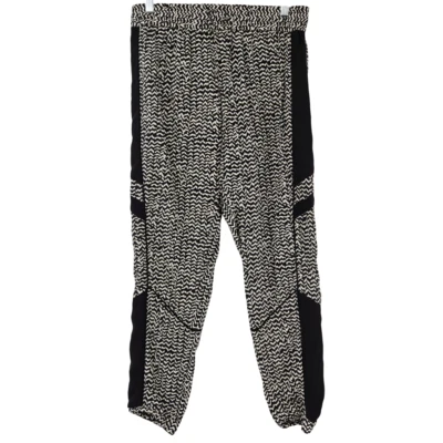 Joggers Pam & Gela de seda con estampado geométrico blanco y negro para mujer talla S atletismo Foto 1 de 4