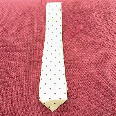 Pierre Balmain Men's  Crème Red Floral Design The #11276 - Image 1 of 4