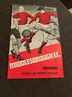 1969 Middlesbrough V Millwall 18/1 Football Programme