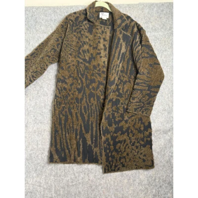 Кардиган Andrea Jovine свитер женский маленький черный золотой нейлон искусственный мех деталь - Изображение 1 из 4