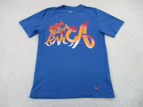 Barcelona Shirt Adult Small Blue Yellow Spain Soccer Futbol Football Nike Mens Cover