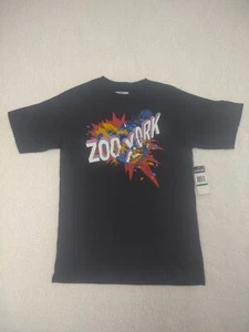Zoo York Black Logo T-Shirt Boy's Size Large 16-18, Good Condition NWT GRAPHICS! - Picture 1 of 15