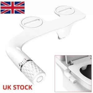 DIY Bidet Toilet Seat Attachment Bathroom Dual Nozzle Self Cleaning Water Spray - Picture 1 of 9